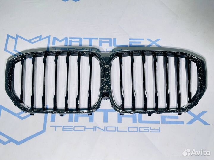 Решетка радиатора BMW X5 G05 кованый сухой карбон
