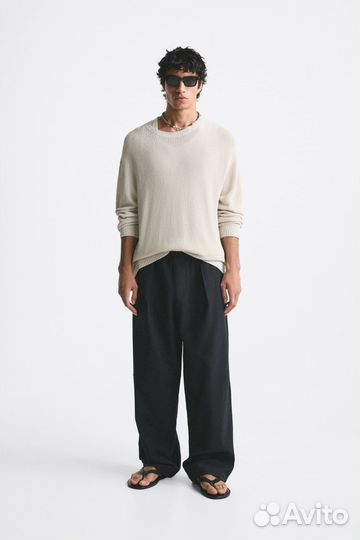 Широкие брюки Zara (Uniqlo COS Weekday Carhartt)