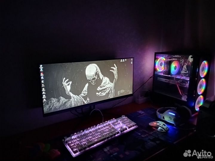 Игровой Пк, RTX 3060 12Gb + Монитор 2К 100Hz