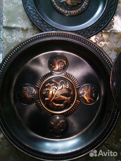 Панно.Чеканка Владимир.Дмитриевский Собор триптих