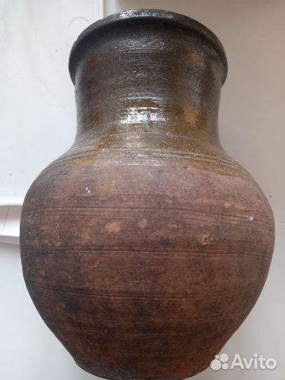 Глиняная крынка времён СССР