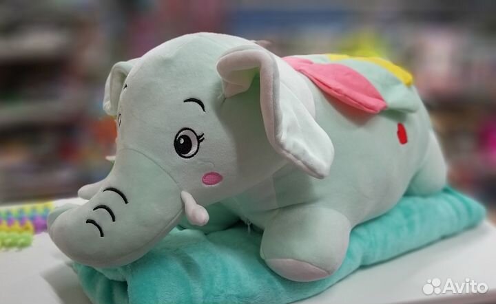 Сова с пледом 3 в 1 игрушка с пледом