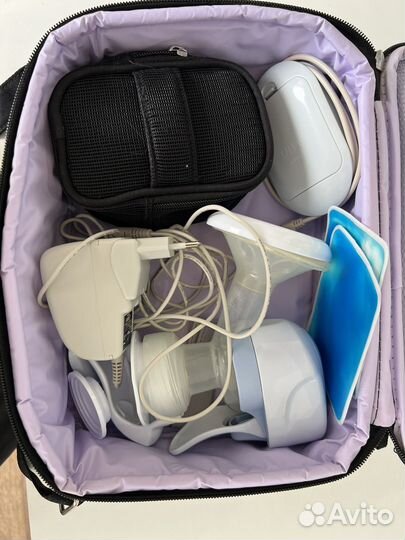 Молокоотсос avent электрический дорожный