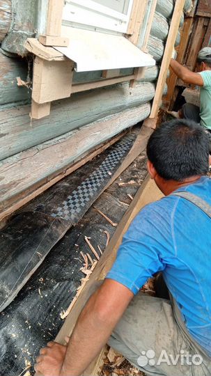 Замена пола, лаг венцов