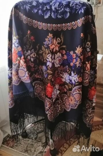 Павловопосадский платок шерсть