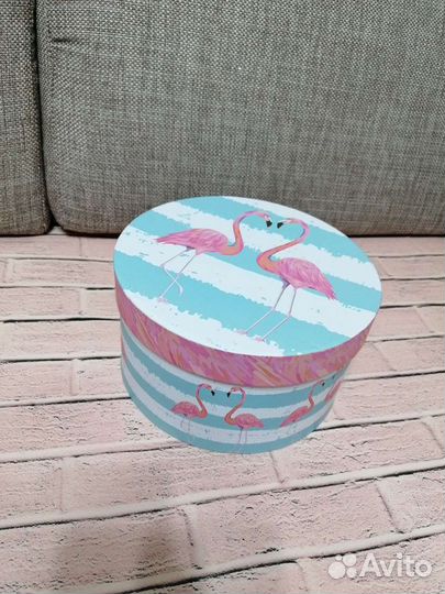Коробка подарочная Фламинго 1-3 шт разного размера
