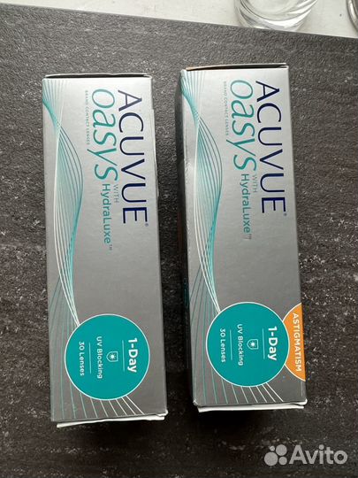 Линзы контактные acuvue oasys 1 day with hydraluxe