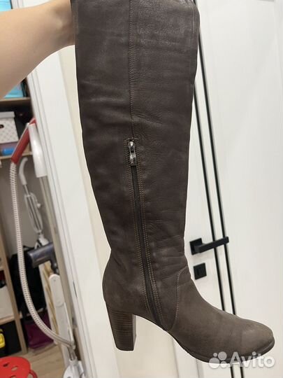 Сапоги женские демисезонные замша 37 размер