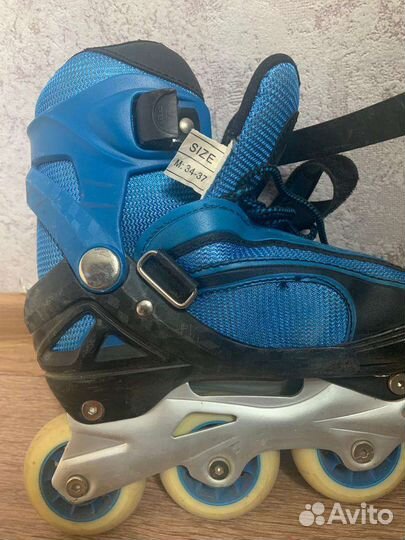 Роликовые коньки раздвижные от 34-37 размера