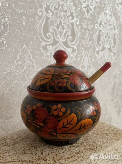 Солонка хохлома