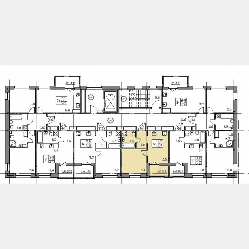 1-к. квартира, 31,9 м², 5/12 эт.