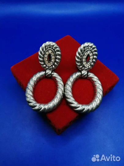 Клипсы Винтаж Европа Крупные