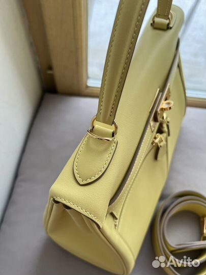 Сумка Hermes Kelly Lakis 32 yellow