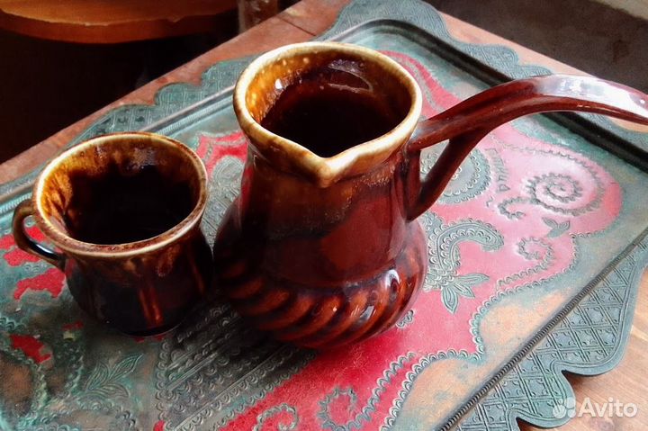 Турка и чашка керамика