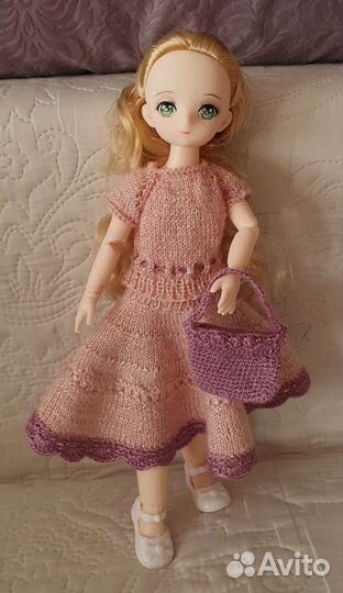 Вязаные комплекты для кукол (кукольная одежда)