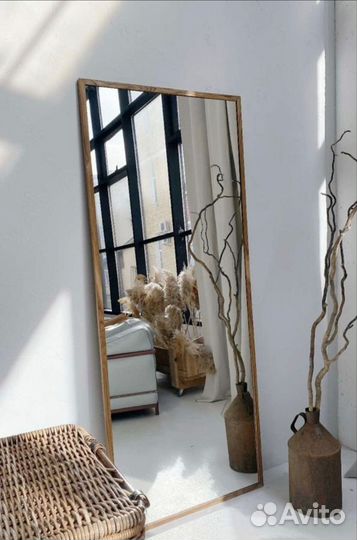 Зеркало напольное, настенное в деревянной раме