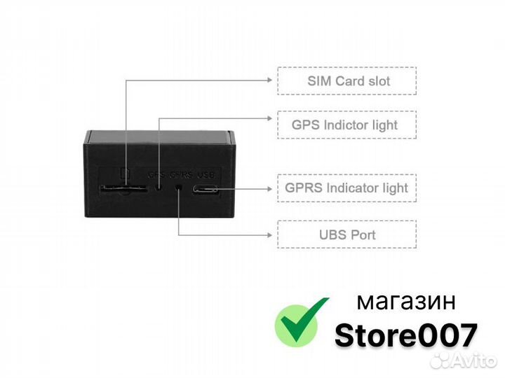 Трекер с подключением в разъём OBD TKstar TK816