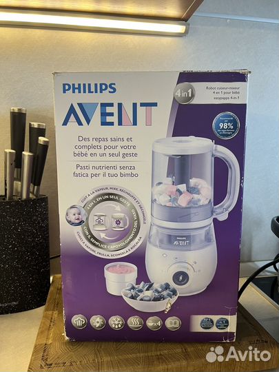 Пароварка блендер philips avent 4 в 1