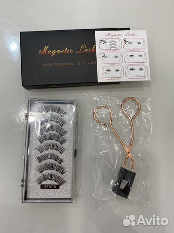 Накладные ресницы на магнитах с пинцетом