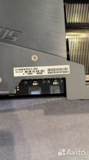 Видеокарта Aorus Gigabyte rtx 3060 12gb elite