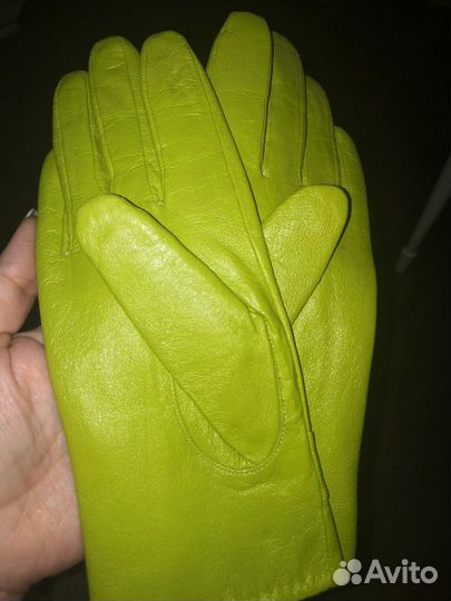 Перчатки кожаные