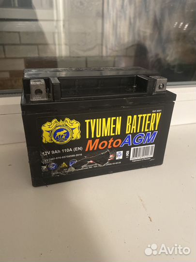 Аккумулятор 12v 9Ah 110A