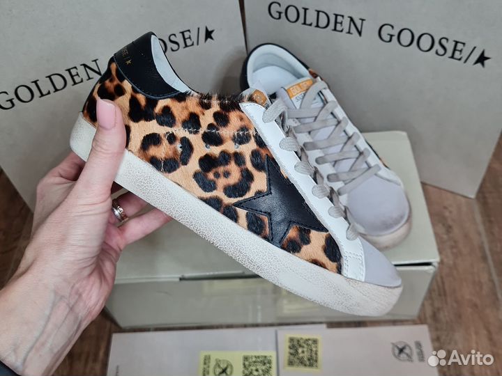 Кеды Golden Goose леопардовые