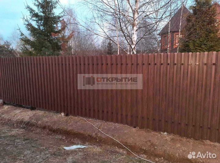 Откатные ворота под ключ