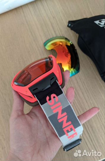 Очки маска горнолыжные sinner