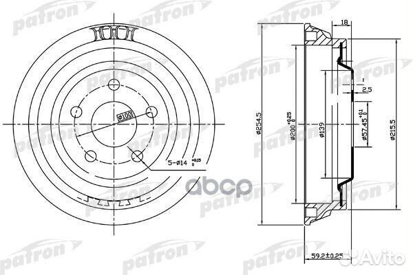 Барабан тормозной toyota Hilux III (TGN1/GGN2/G