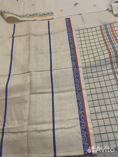 Полотенца, ткань лен