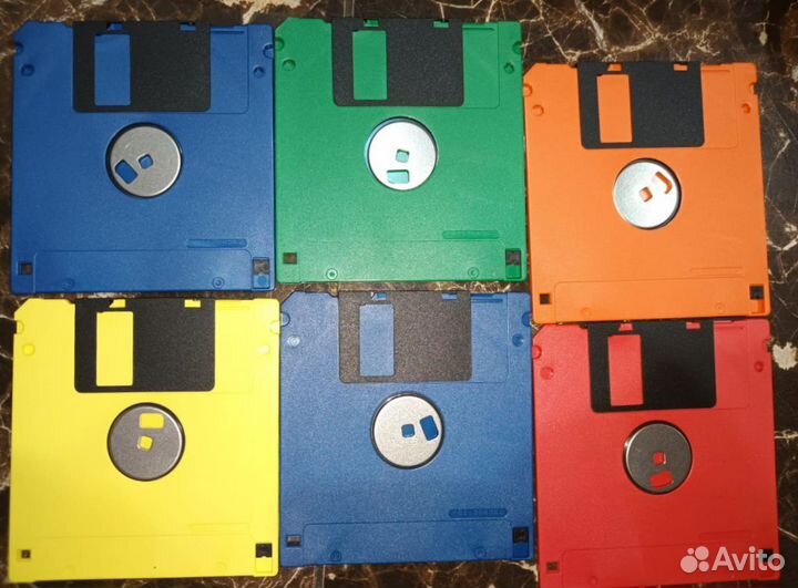 Дискеты Verbatim. Цветные. 50 шт