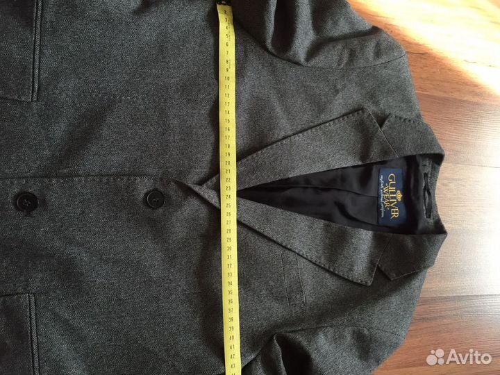 Пиджак школьный серый Gulliver