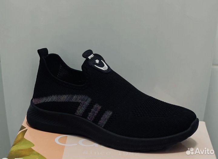 Слипоны для мальчика черные