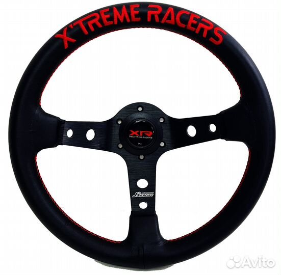 Руль jsracing XR с выносом 325мм (кожа)