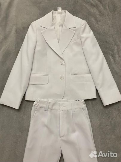 Костюм белый рост 140