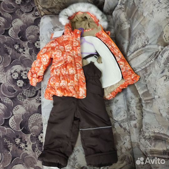Зимний костюм для девочки 86 92