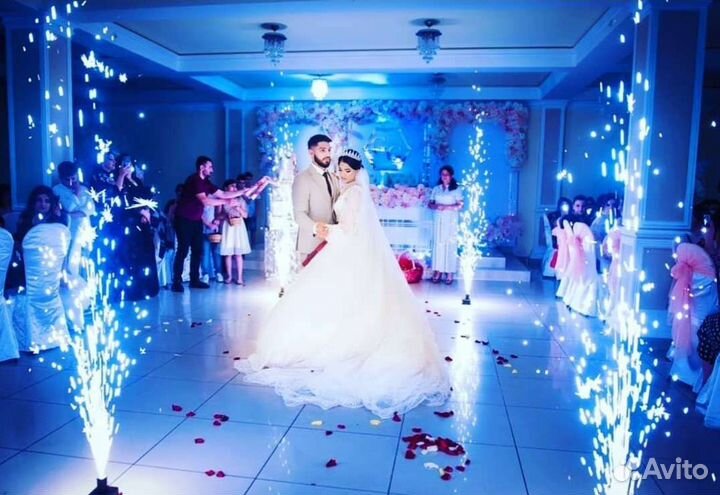 Холодные фонтаны на свадьбу/салют/корпоратив