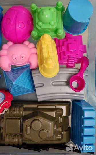 Кинетический песок с формочками