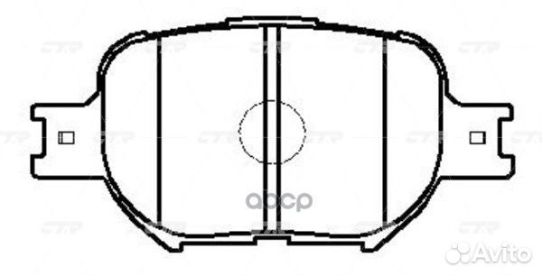 CKT-57 Колодки тормозные дисковые перед G