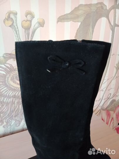 Сапоги зимние натуральная замша (38 р)