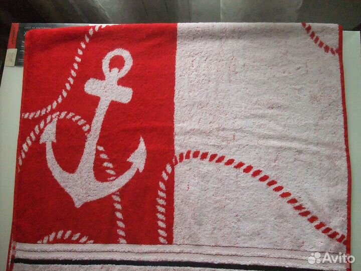 Полотенце махровое, морской стиль 70/140, новое