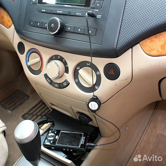 Кабель AUX (джек 3.5мм - джек 3.5мм) 40 см