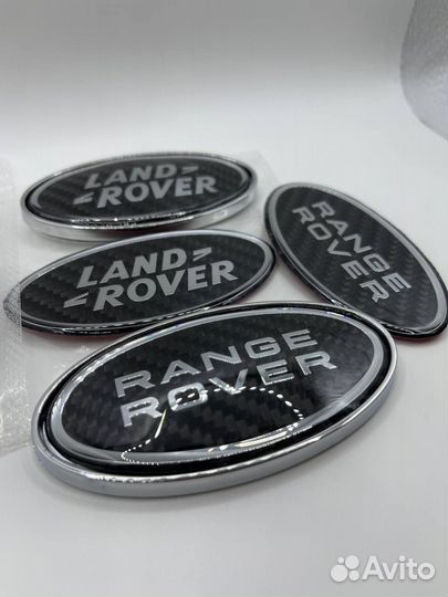 Эмблема Range Rover Land Rover карбон