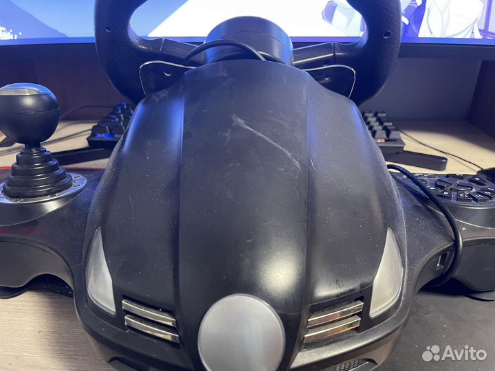 Игровой руль oklick w-3 sportline