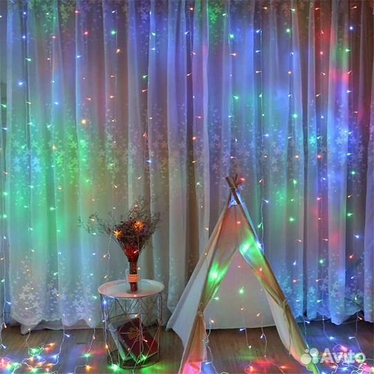 Штора гирлянда