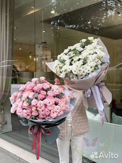 Букет цветы эустома