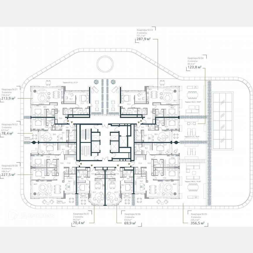 1-к. квартира, 67,5 м², 3/19 эт.