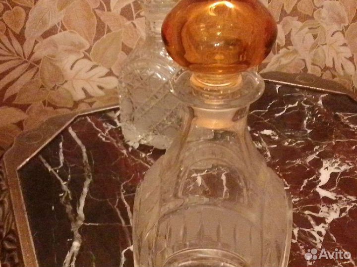 Хрустальная посуда (штофы, ладьи, фужеры, и др)