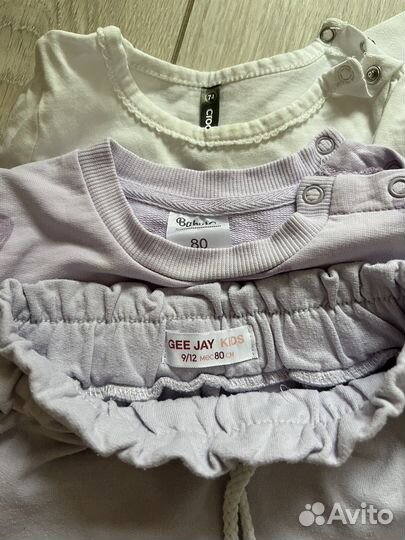 Детские вещи пакетом на девочку 74-80-86
